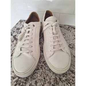 Hugo Boss White Leather Trainers‎ Sneakers Shoes Mens  US 13 EU 46